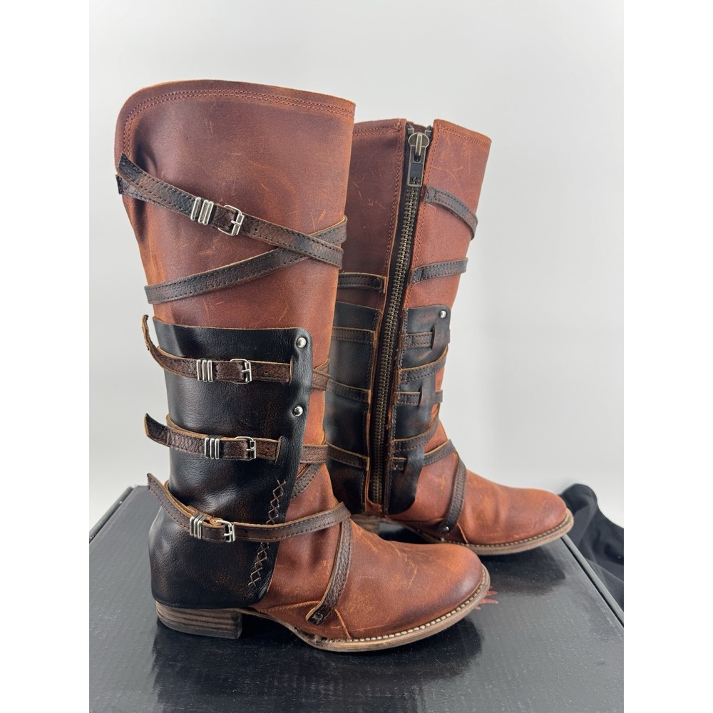 Freebird Rylie Rust Suede Boots NIB Size 9